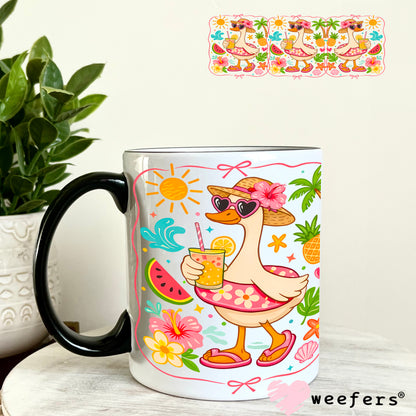UV DTF Cup Wrap – Bougie Summer Ducks 11oz Coffee Mug Weefers