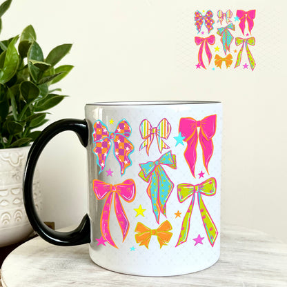 UV DTF Decal - Retro Bright Bows