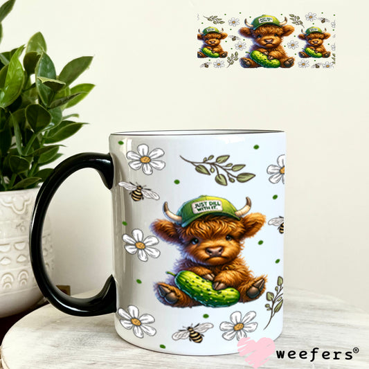 UV DTF Cup Wrap – Just Dill With It - Weefers® Exclusive 11oz Coffee Mug Cup Wrap Weefers