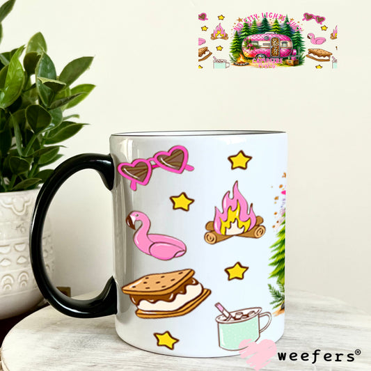 UV DTF Cup Wrap – No City Lights Just Campfire Nights - Weefers Exclusive 11oz Coffee Mug Cup Wrap Weefers
