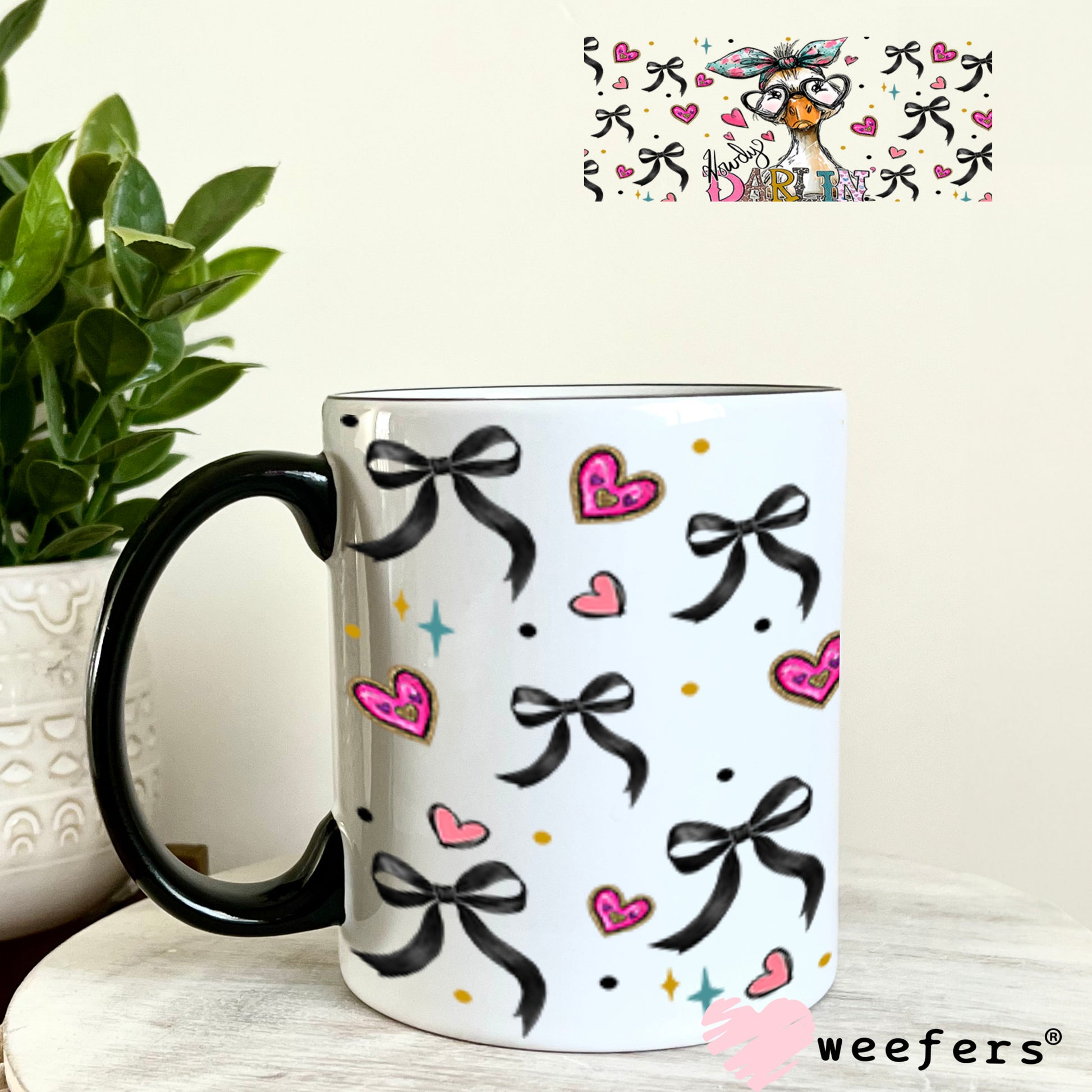 UV DTF Cup Wrap – Howdy Darlin Duck - Weefers Exclusive 11oz Coffee Mug Weefers