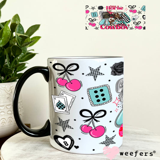UV DTF Cup Wrap – Save a Horse Ride a Cowboy - Weefers Exclusive 11oz Coffee Mug Cup Wrap Weefers