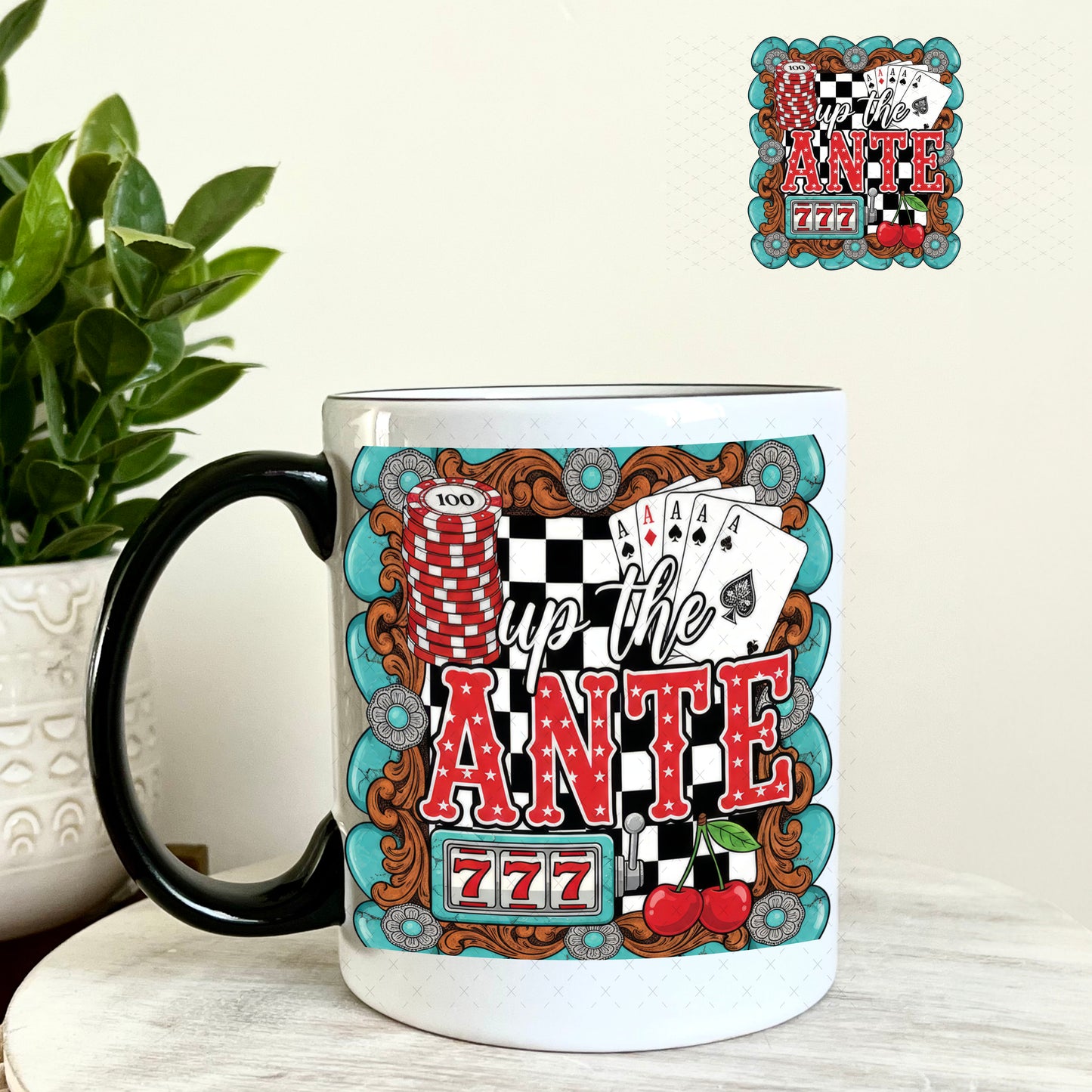 UV DTF Decal - Up the Ante 11oz Coffee Mug Weefers