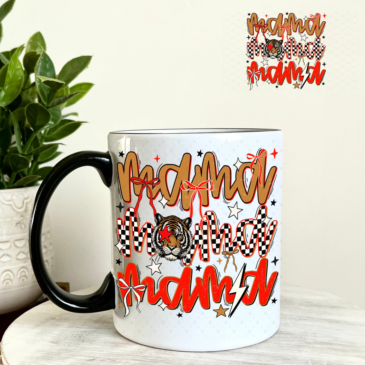 UV DTF Decal - Mama Stacked Western 11oz Coffee Mug Weefers