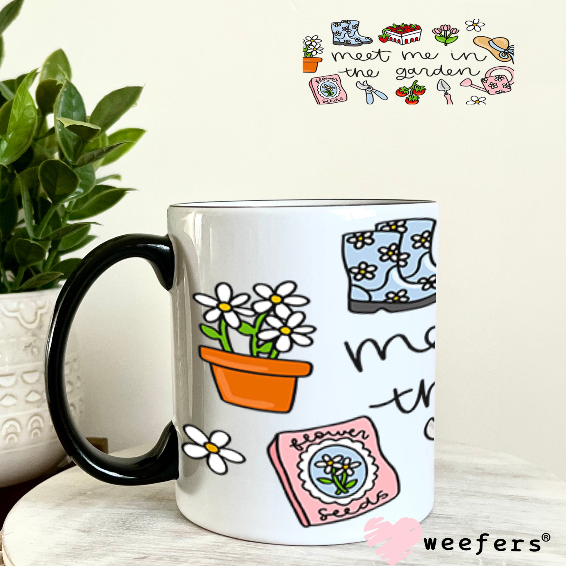 UV DTF Cup Wrap – Meet Me in The Garden 11oz Coffee Mug Weefers