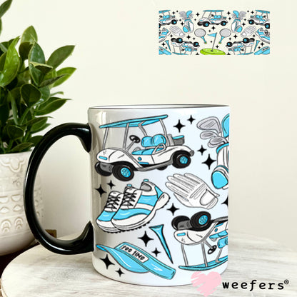 UV DTF Cup Wrap – Blue Golf Favorite Things 11oz Coffee Mug Weefers
