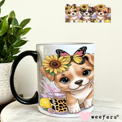 UV DTF Cup Wrap – Puppy Dog Friends 11oz Coffee Mug Weefers