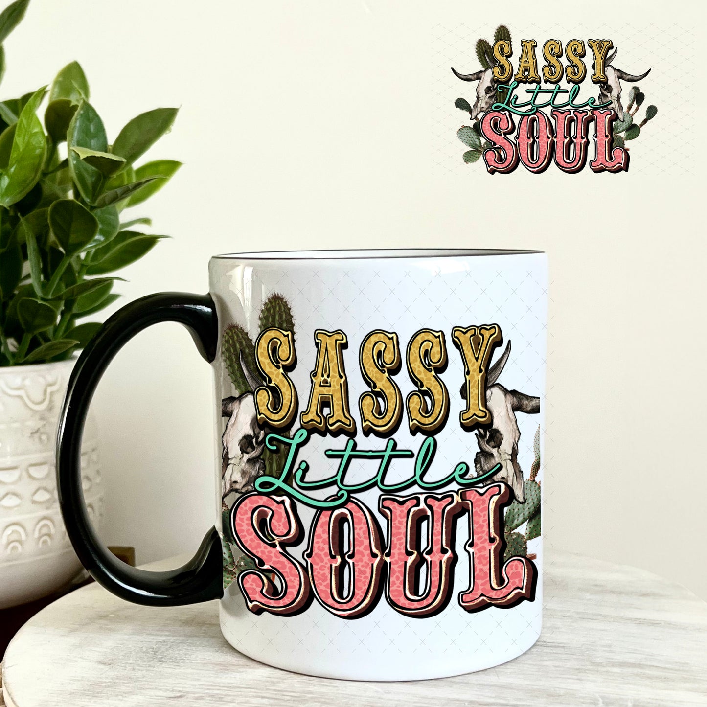 UV DTF Decal - Sassy Little Soul 11oz Coffee Mug Weefers