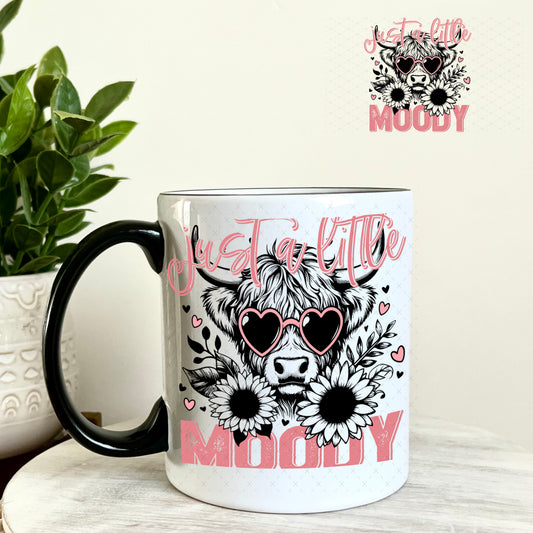 UV DTF Decal - Just a Little Moody 11oz Coffee Mug Weefers