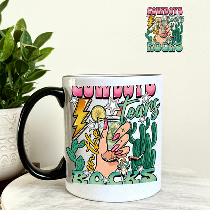 UV DTF Decal -Cowboy Tears 11oz Coffee Mug Weefers