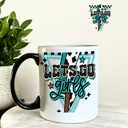 UV DTF Decal - Let's Go Girls 11oz Coffee Mug Weefers