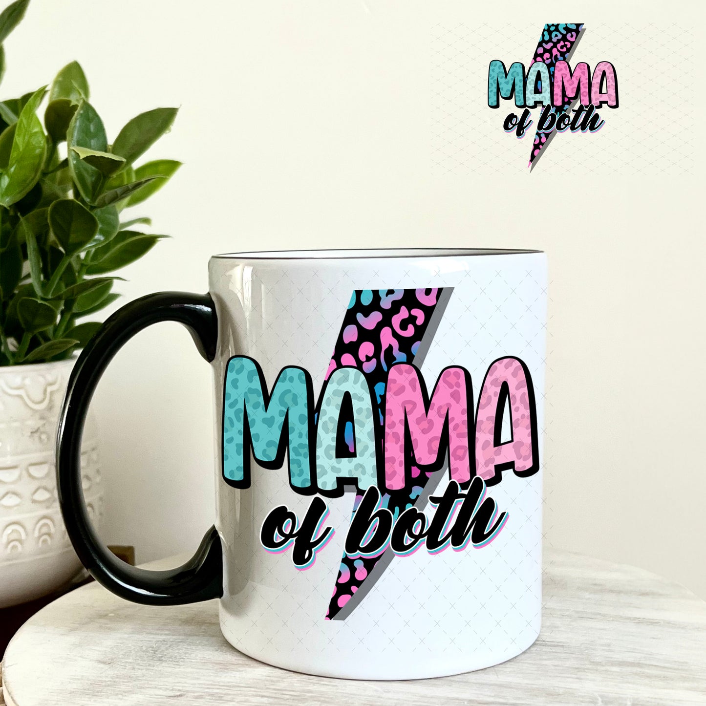 UV DTF Decal - Mama of Both 11oz Coffee Mug Weefers