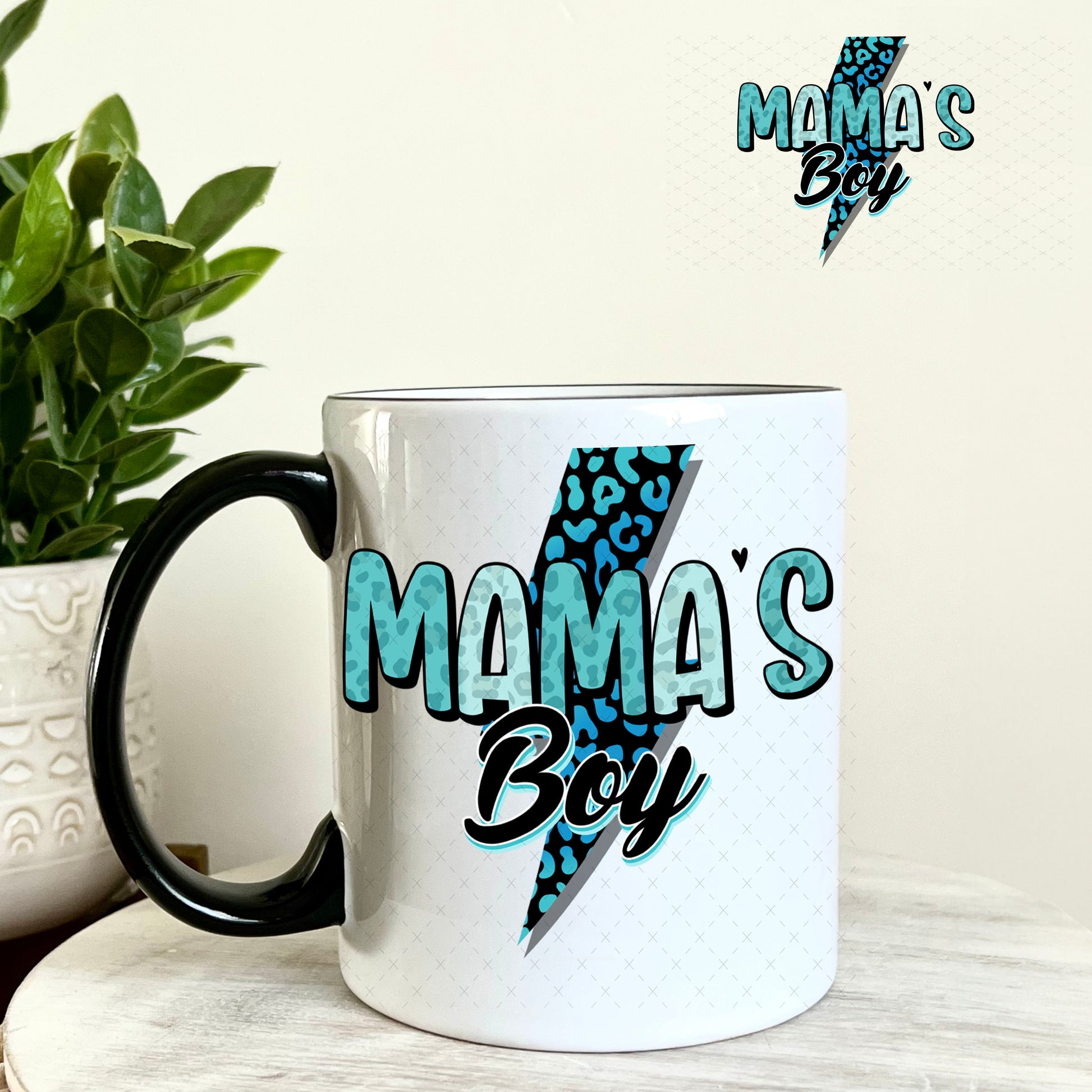 UV DTF Decal - Mama's Boy 11oz Coffee Mug Weefers