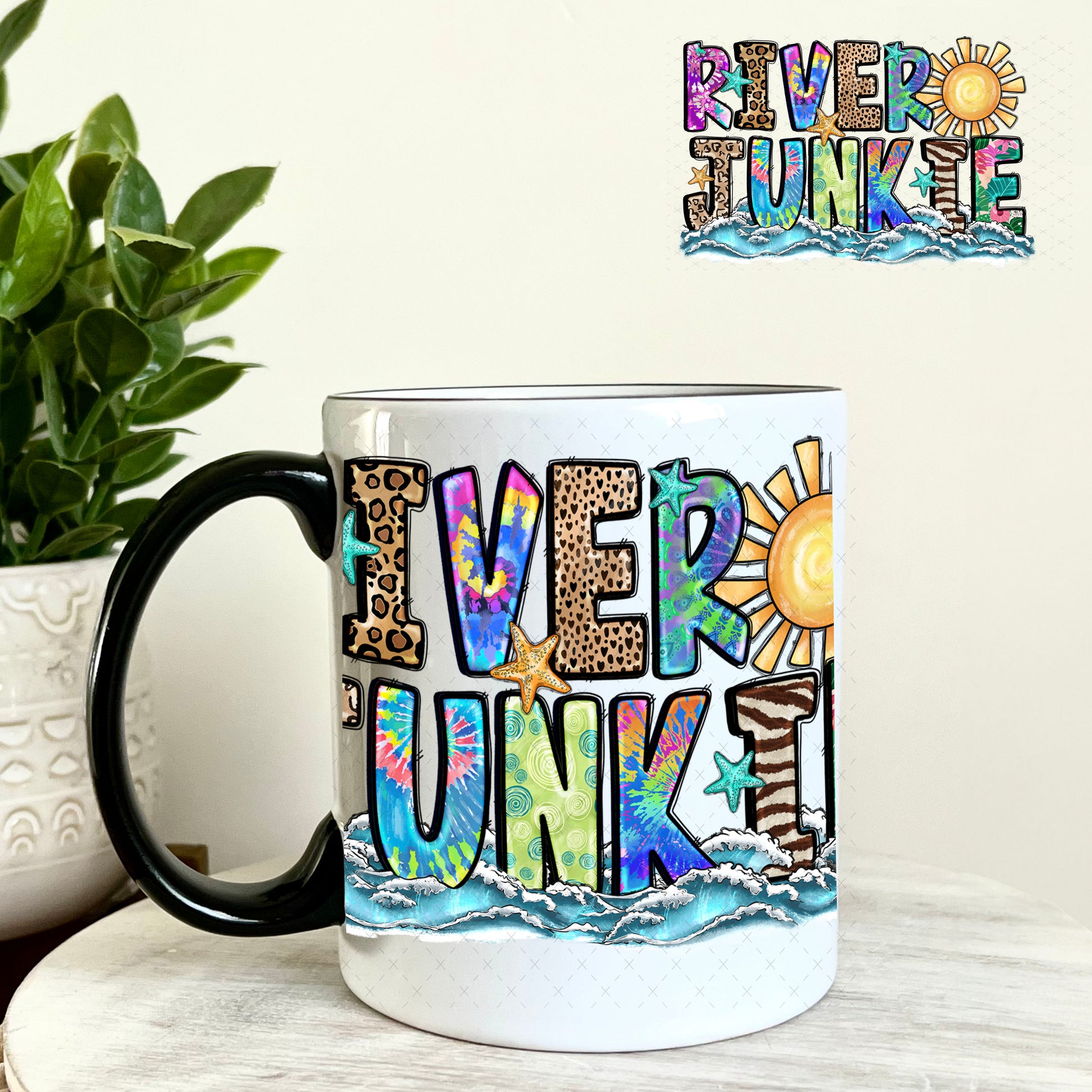 UV DTF Decal - River Junkie 11oz Coffee Mug Weefers