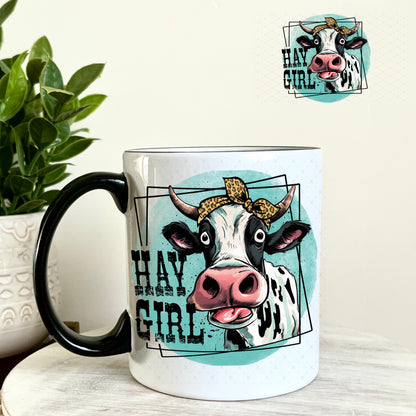 UV DTF Decal - Hay Girl 11oz Coffee Mug Weefers