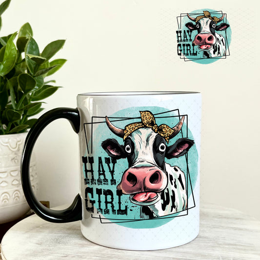 UV DTF Decal - Hay Girl 11oz Coffee Mug Weefers