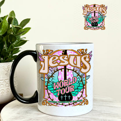 UV DTF Decal - Jesus World Tour 11oz Coffee Mug Weefers