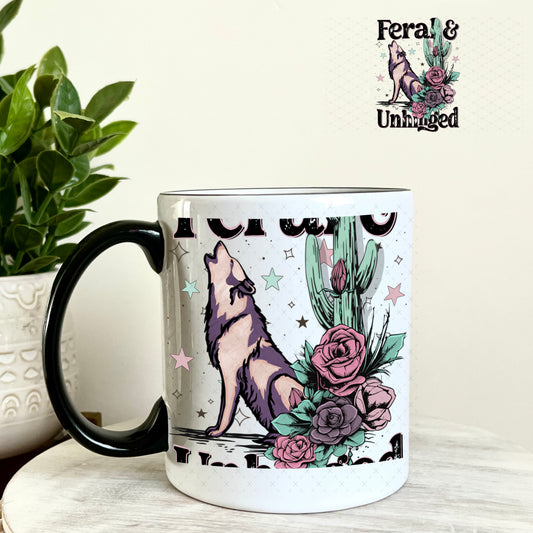 UV DTF Decal - Feral and Unhinged 11oz Coffee Mug Weefers