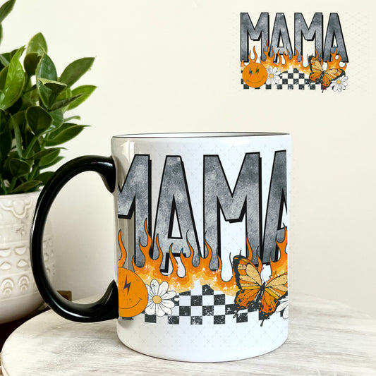 UV DTF Decal - Mama Flames 11oz Coffee Mug Weefers