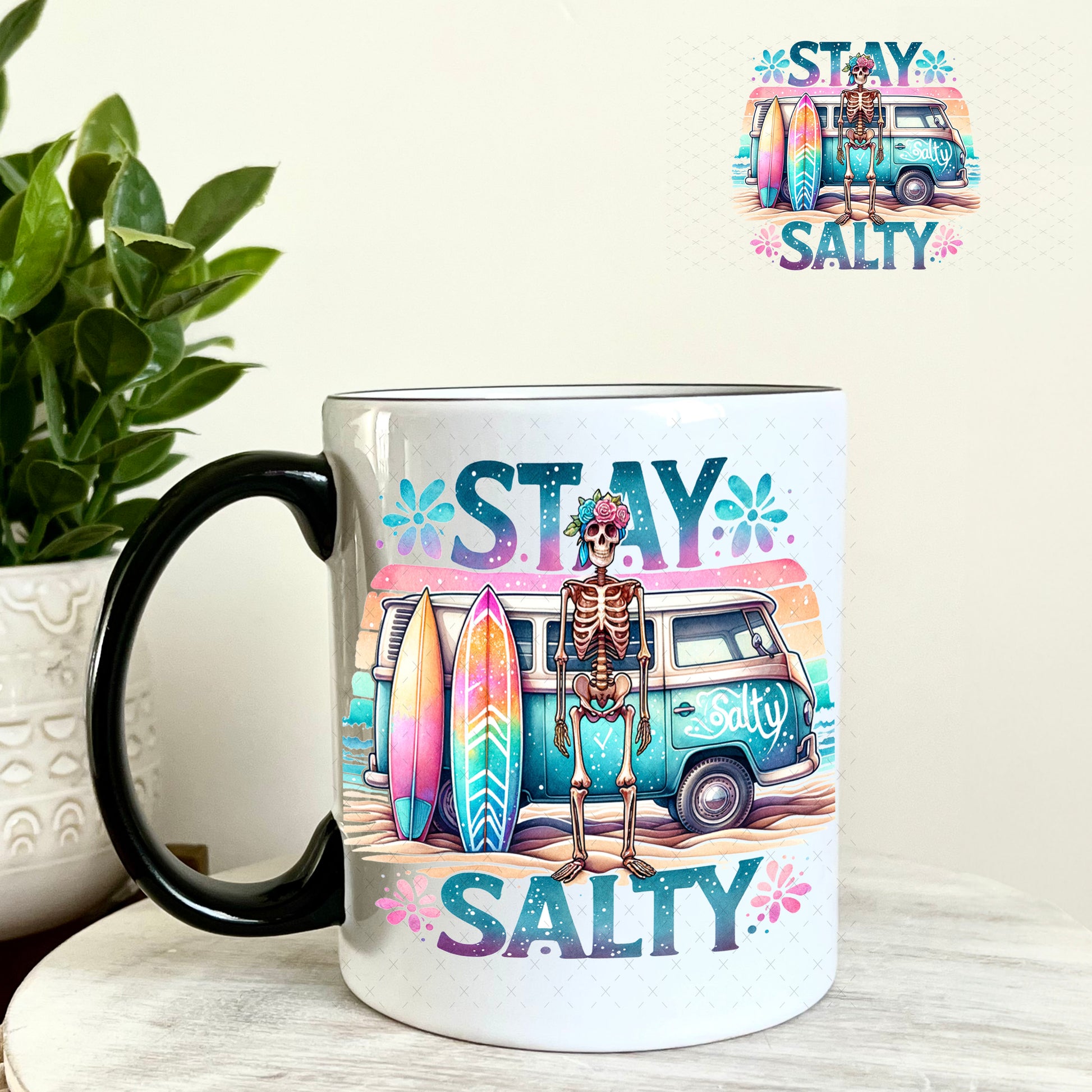 UV DTF Decal - Stay Salty 11oz Coffee Mug Weefers