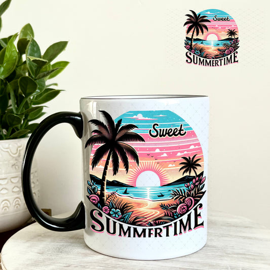UV DTF Decal - Summertime 11oz Coffee Mug Weefers