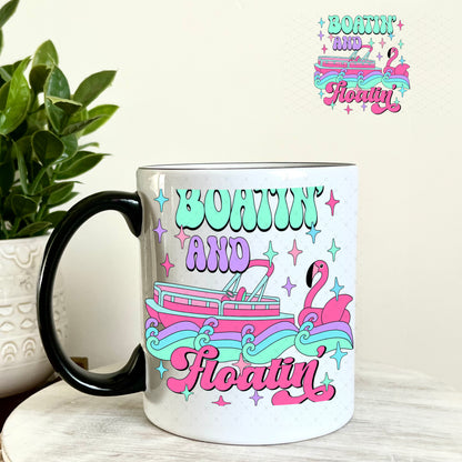 UV DTF Decal - Boatin' and Floatin' 11oz Coffee Mug Weefers