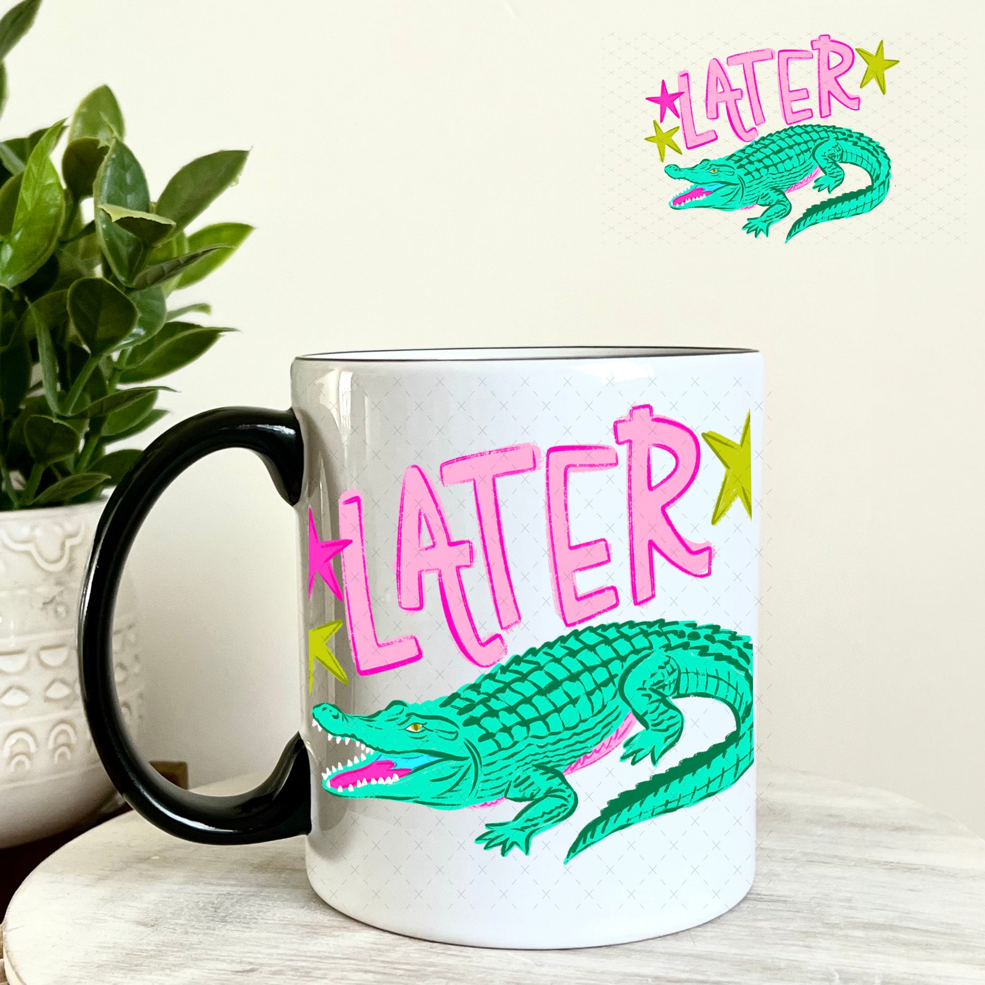 UV DTF Decal - Later Gator 11oz Coffee Mug Weefers