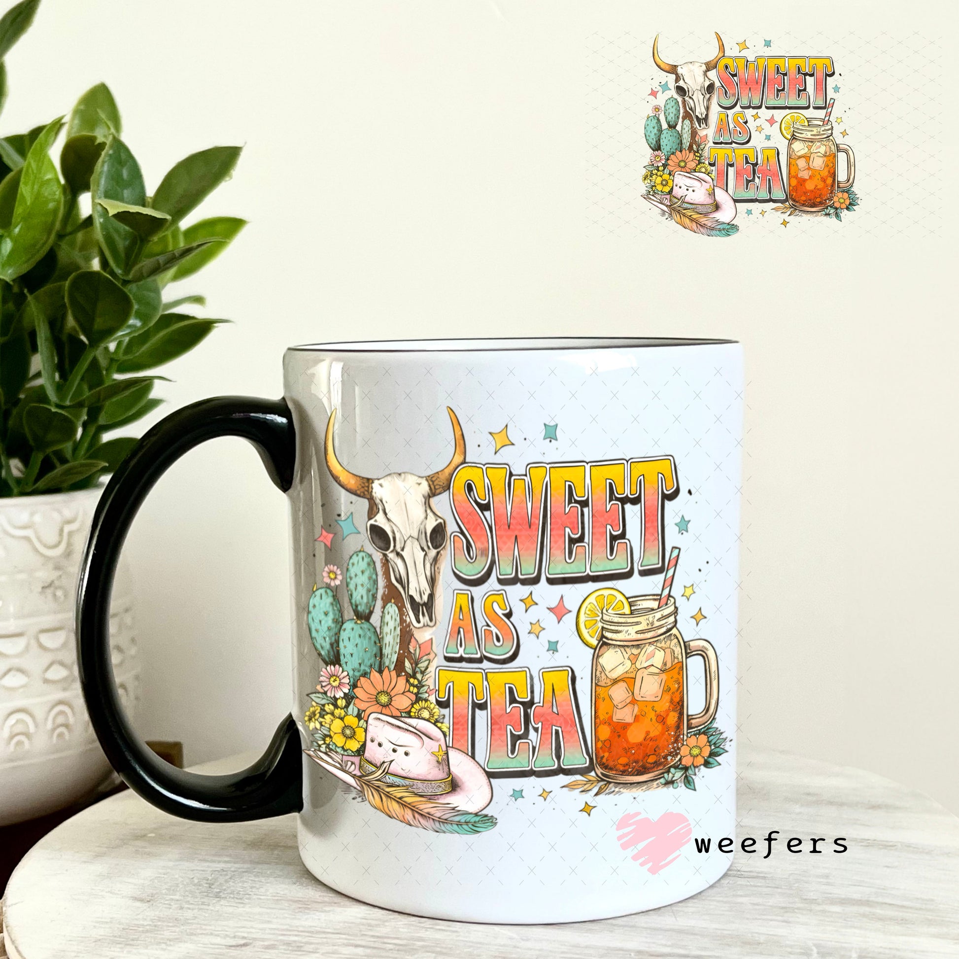 UV DTF Decal - Sweet as Tea 11oz Coffee Mug Weefers