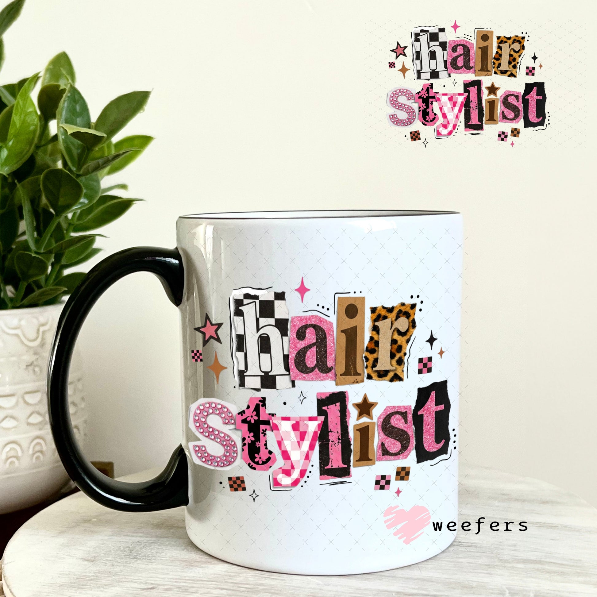 UV DTF Decal - Hair Stylist 11oz Coffee Mug Weefers