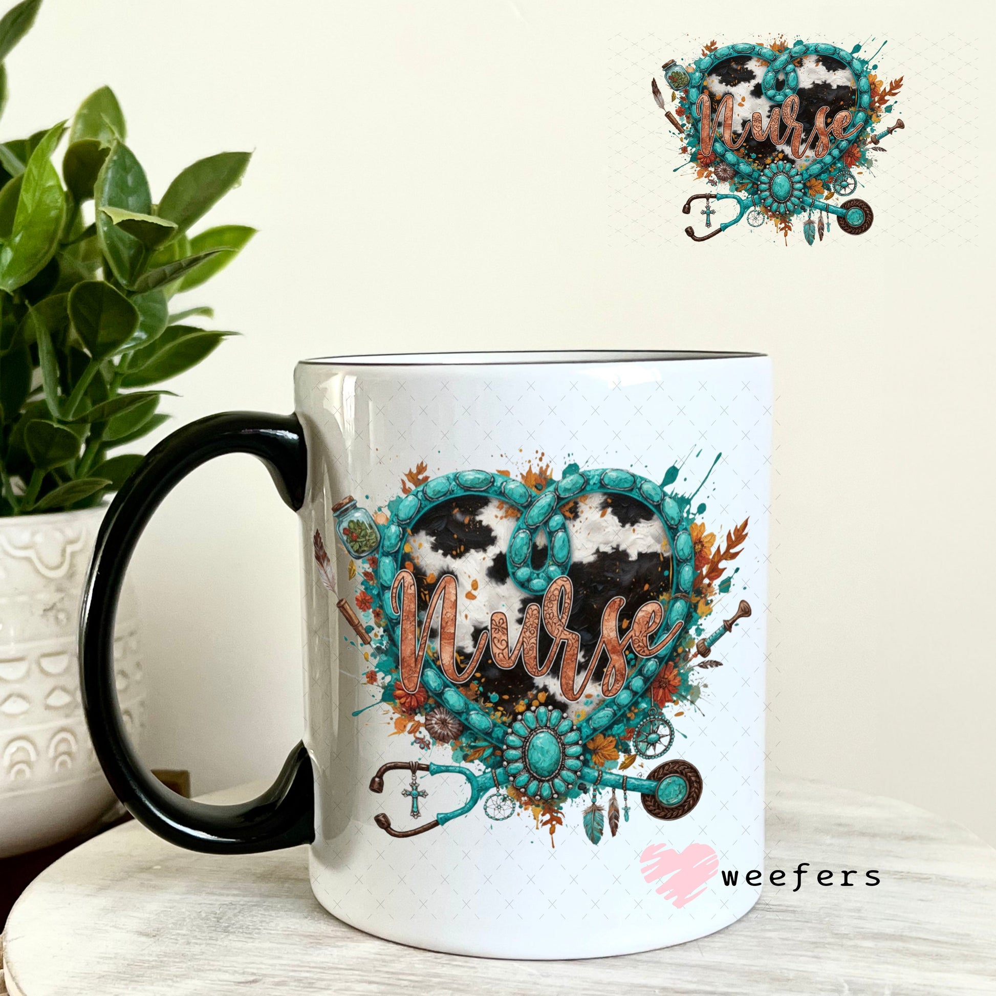 UV DTF Decal - Nurse Western 11oz Coffee Mug Weefers