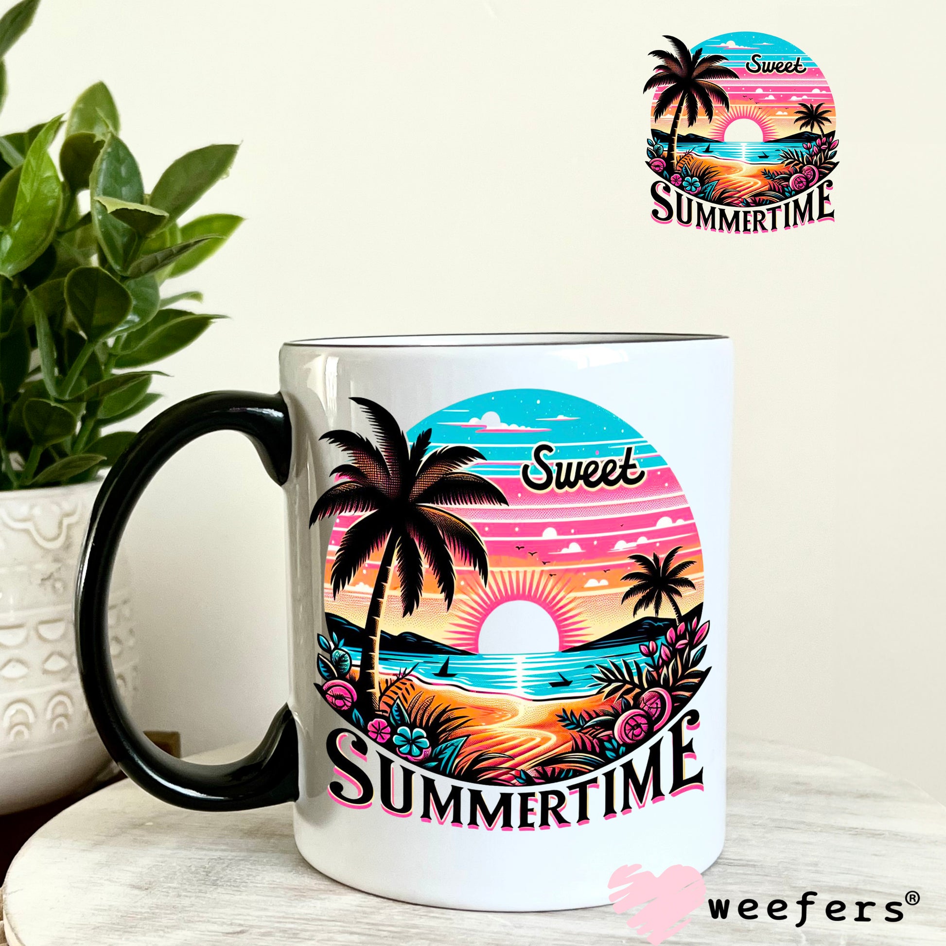 Sweet Summertime Sunset UV DTF Decal - Weefers