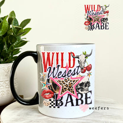 UV DTF Decal - Wild Wesest Babe 11oz Coffee Mug Weefers