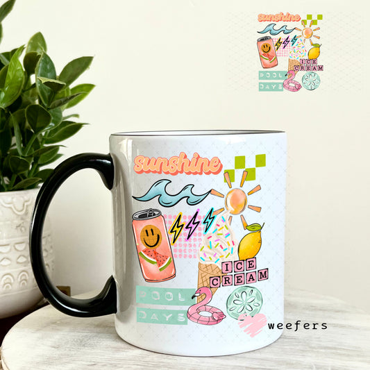 UV DTF Decal - Sunshine Ice Cream 11oz Coffee Mug Weefers