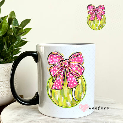 UV DTF Decal - Tennis Bow 11oz Coffee Mug Weefers
