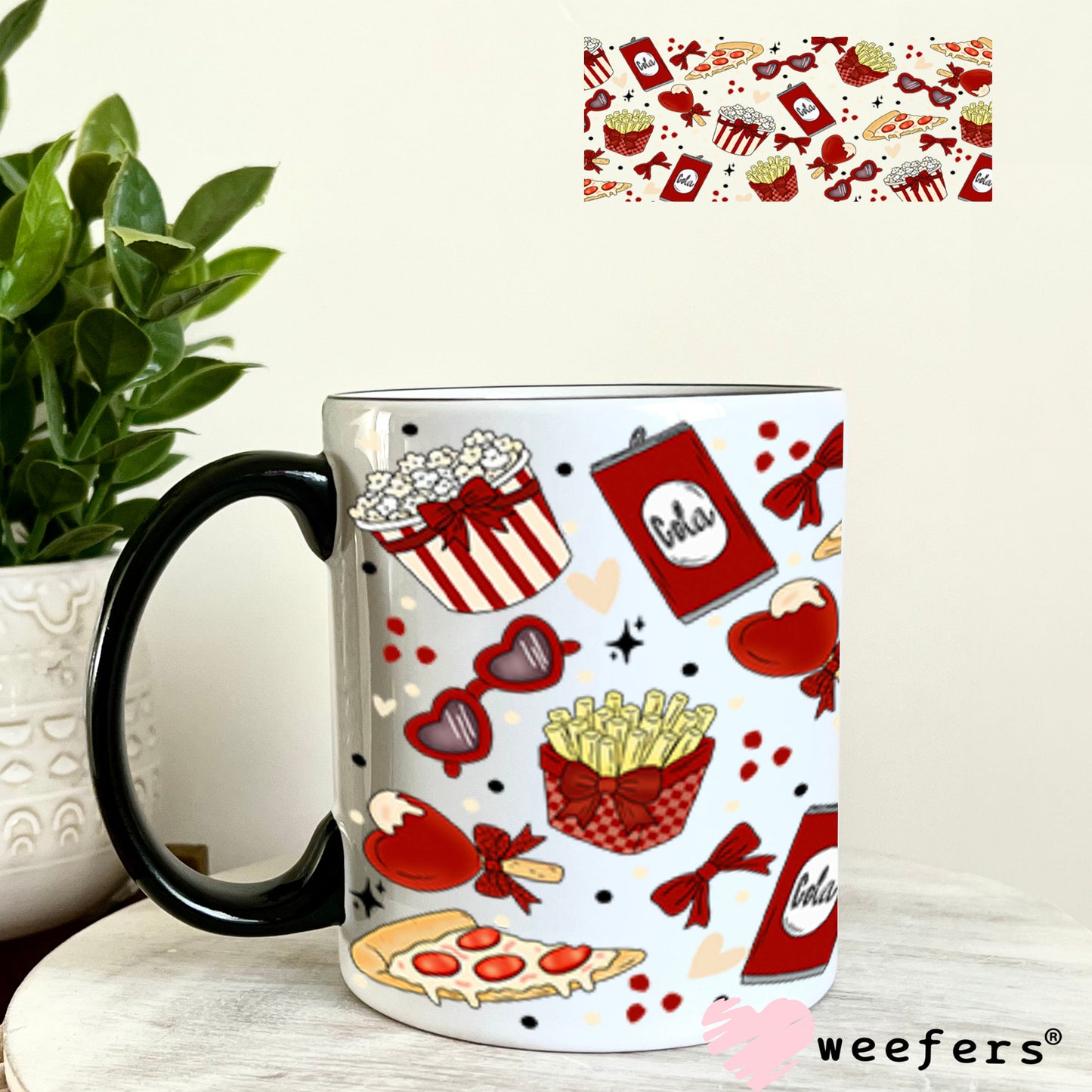 UV DTF Cup Wraps - Movie Night 11oz Coffee Mug Weefers