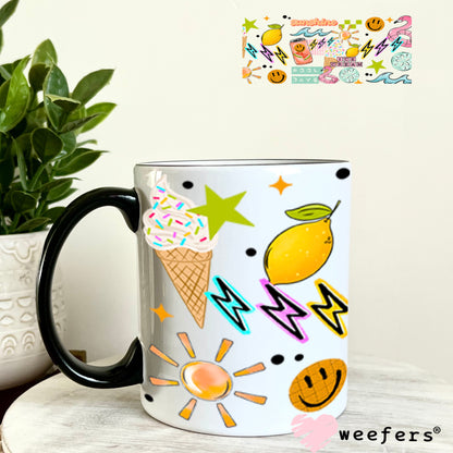 UV DTF Cup Wraps - Sunshine Ice Cream 11oz Coffee Mug Weefers