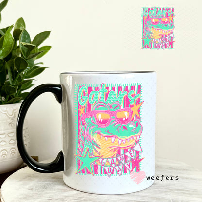 UV DTF Decal - Gators Game Day Colorful Mascot 11oz Coffee Mug Weefers