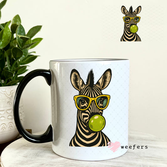UV DTF Decal - Bubble Zebra 11oz Coffee Mug Weefers