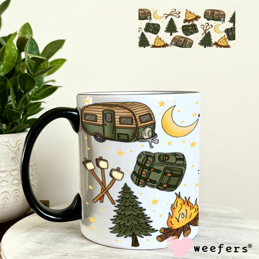 UV DTF Cup Wraps - Retro Camping 11oz Coffee Mug Weefers