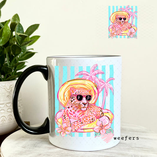 UV DTF Decal - Summer Panter 11oz Coffee Mug Weefers