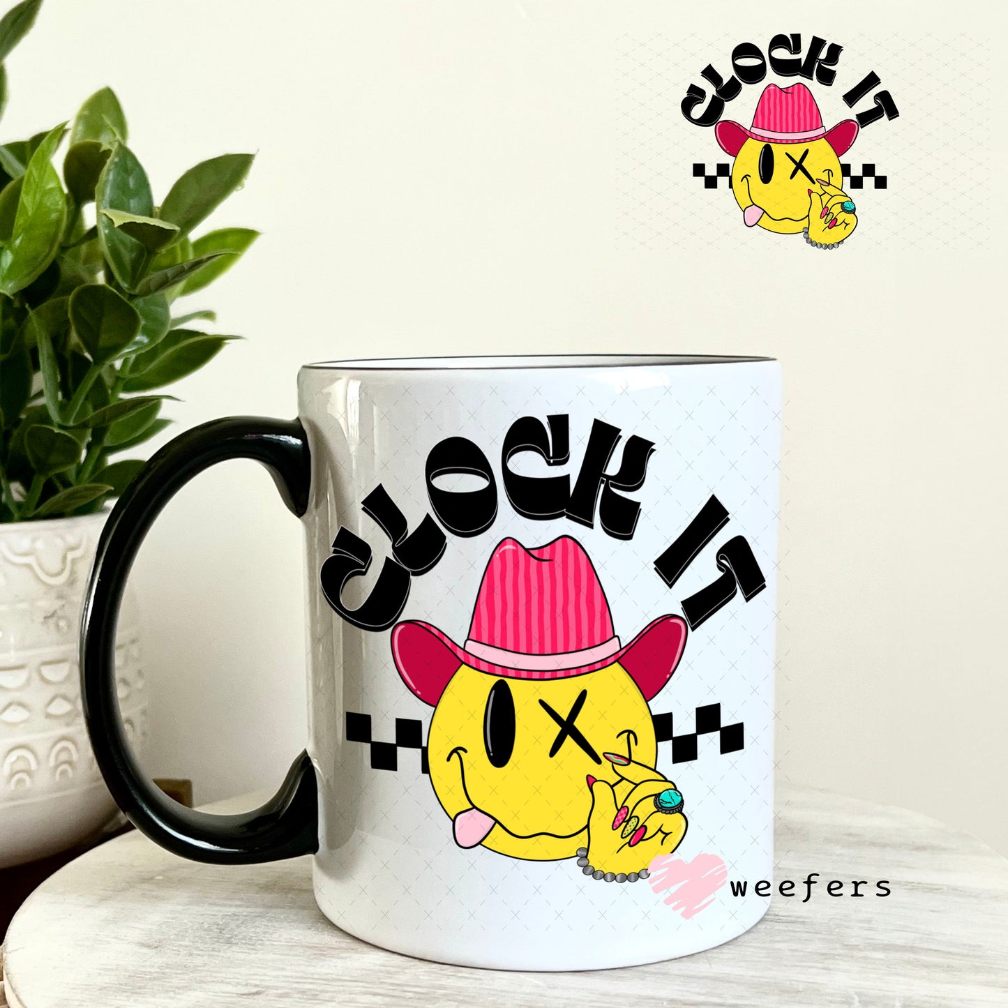 UV DTF Decal - Clock It 11oz Coffee Mug Weefers
