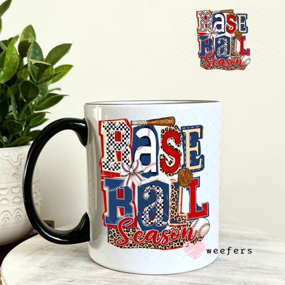 UV DTF Decal - Baseball Season Retro 11oz Coffee Mug Weefers