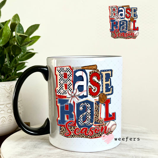 UV DTF Decal - Baseball Season Retro 11oz Coffee Mug Weefers