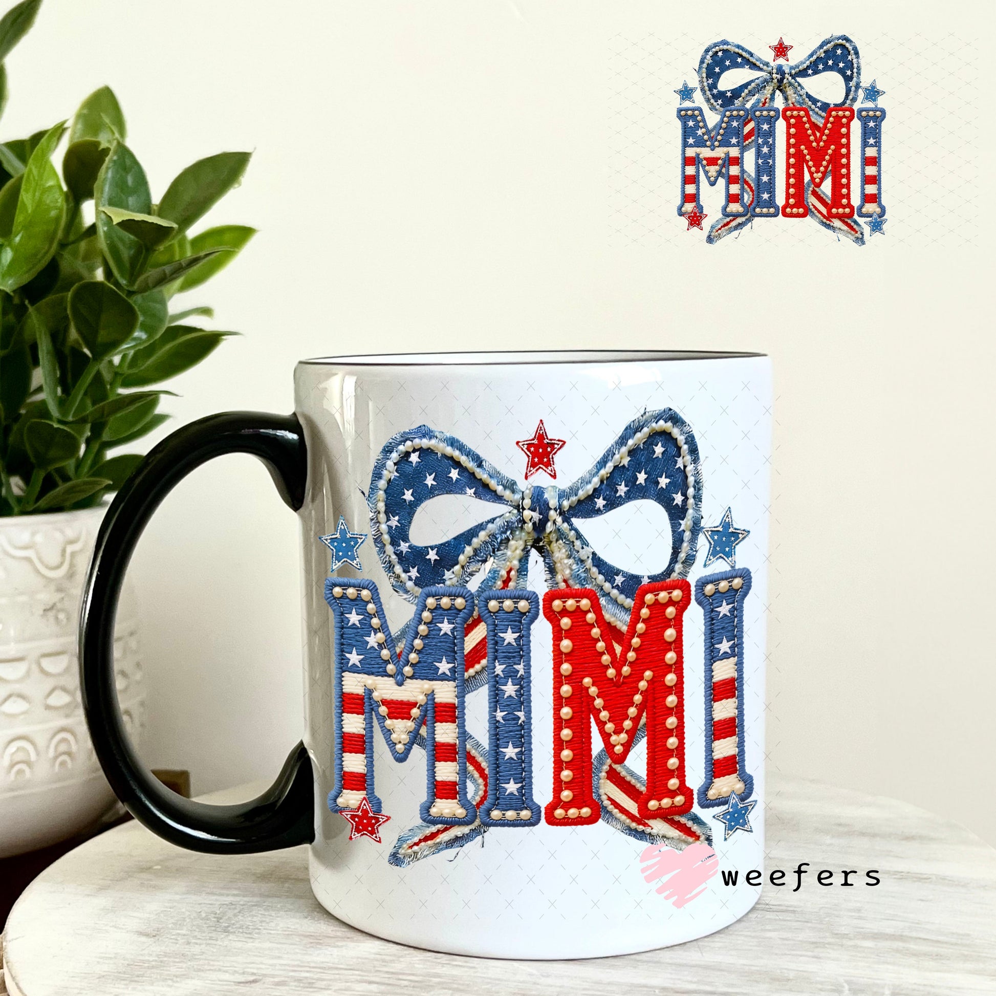 UV DTF Decal - Mimi USA 11oz Coffee Mug Weefers