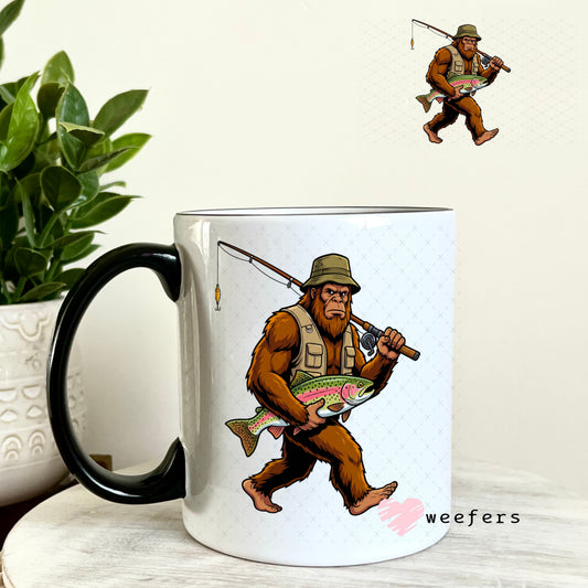 UV DTF Decal - Funny Fishing 11oz Coffee Mug Weefers