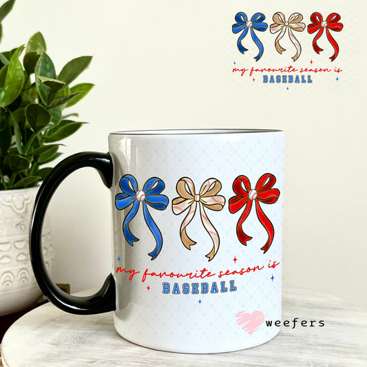 UV DTF Decal - My Favorite Season is Baseball 11oz Coffee Mug Weefers