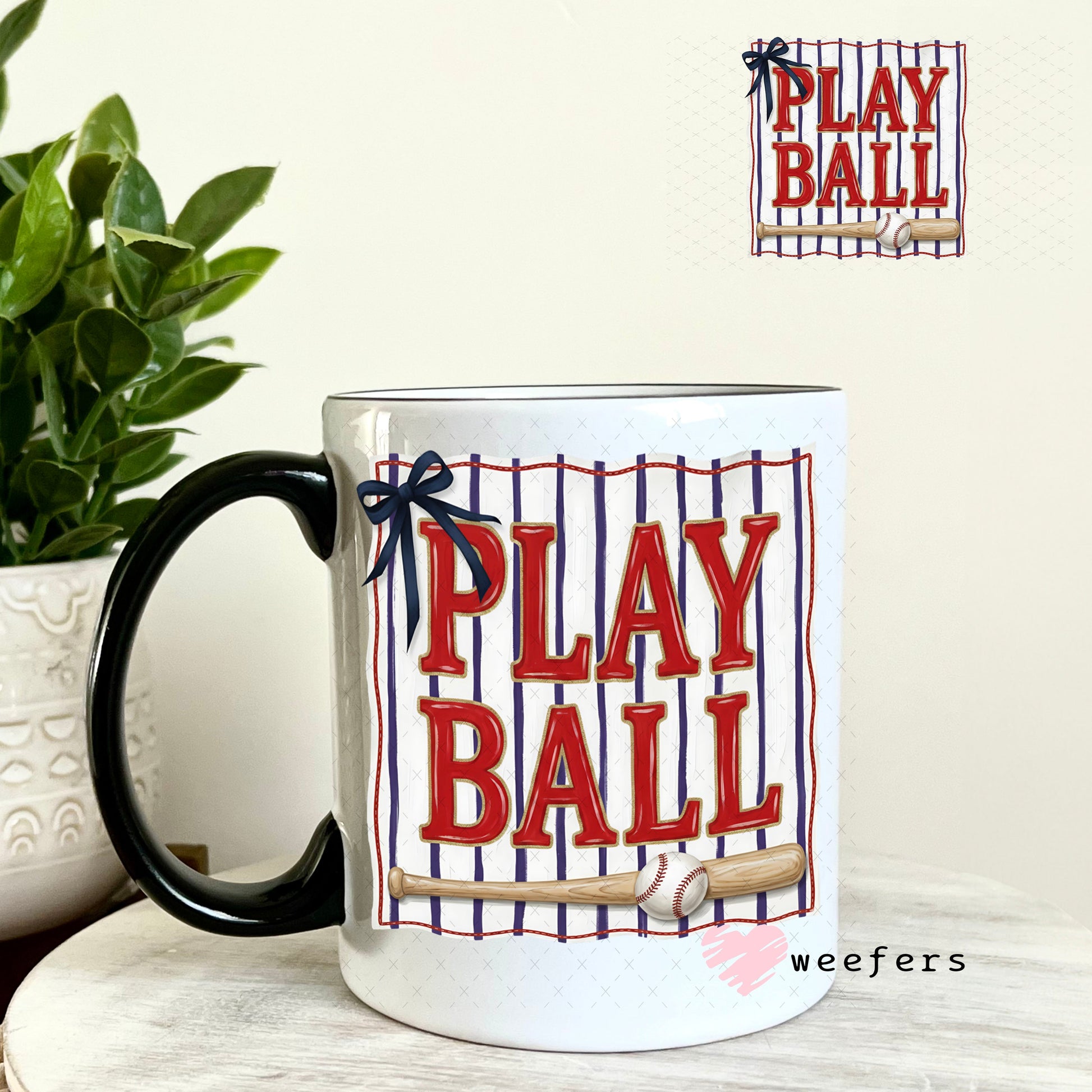 UV DTF Decal - Play Ball 11oz Coffee Mug Weefers