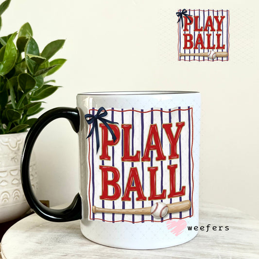 UV DTF Decal - Play Ball 11oz Coffee Mug Weefers