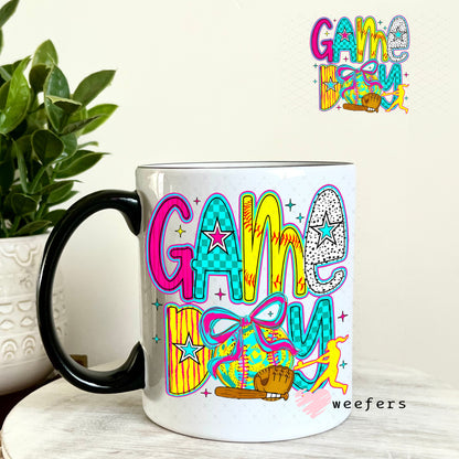 UV DTF Decal - Game Day Softball 11oz Coffee Mug Weefers