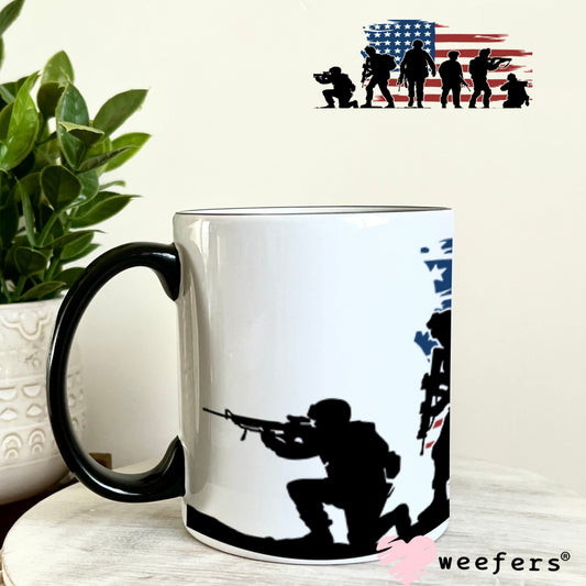 UV DTF Cup Wraps - Soldiers USA 11oz Coffee Mug Weefers